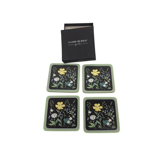 Claire Murray Designed Coasters Mats Floral Vintage - Picture 1 of 6
